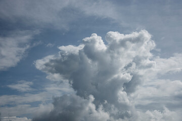Blue sky with white clouds