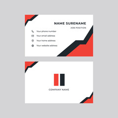 Modern, Creative, and Clean Double-sided Corporate Business Card Template