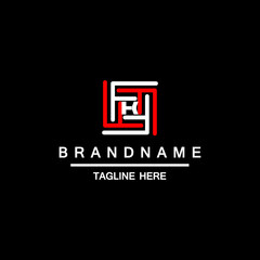 Creative logo for corporate identity of company: letter K. The logo symbolizes labyrinth, choice of right path, solutions. Suitable for consulting, financial, construction, road companies, quests