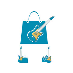 Illustration Vector Graphic of Guitar Store Logo. Perfect to use for Music Company