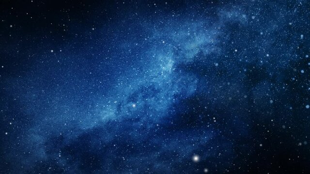 Galaxy Nebula background moving stars space background 