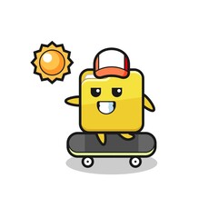 folder character illustration ride a skateboard