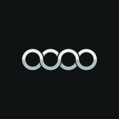 Connecting Circle Logo Design. Infinity Symbol. Vector Illustration.