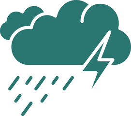 Rain icon. Ecology concept icon style