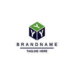 Letter Y cube logo icon design template elements