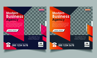 Social media template design for effective advertisement 