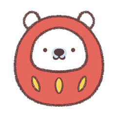 Obraz premium シロクマダルマ