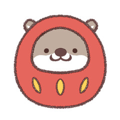 カワウソダルマ