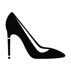 High heel women shoe icon