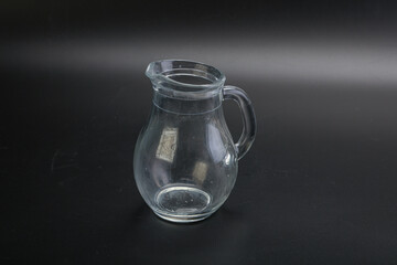 Empty glass jug for liquid