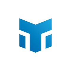 Shield and lion face tech modern symbol logo style line art illustration design vector