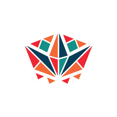 Traditional art culture and creamic symbol logo style line art illustration design vector