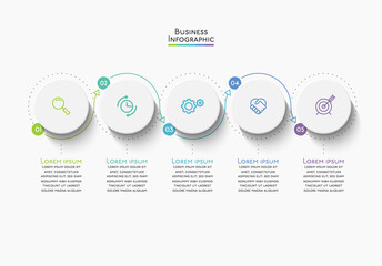 Business data visualization. timeline infographic icons designed for abstract background template milestone element modern diagram process technology digital marketing data presentation chart Vector