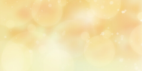 抽象的な丸いボケ、ぼかしの背景（オレンジ色）