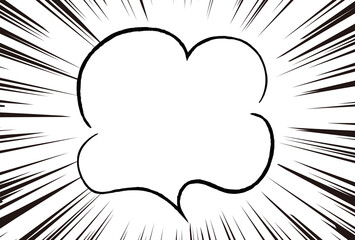 漫画の手書き吹き出し素材