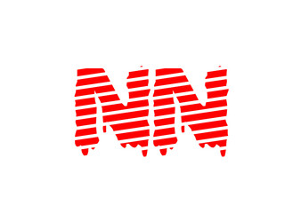 NN Letter Logo and T shirt Design Template