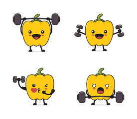 yellow pepper cartoon character