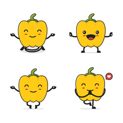 yellow pepper cartoon character