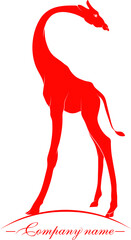 Obraz na płótnie Canvas Giraffe logo