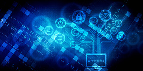 Digital Abstract technology background,2d illustration
