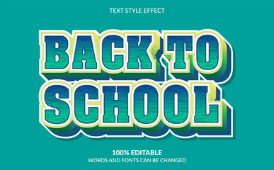 Back to School Text Style Effect