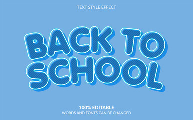 Back to School Text Style Effect