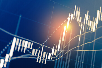 Forex market background, trading on the currency market Forex. Currency exchange rate for world currency: US Dollar, Euro, Frank, Yen. Financial, money, global finance, stock market background.	
