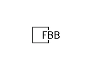 Fototapeta premium FBB Letter Initial Logo Design Vector Illustration