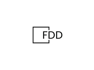 FDD Letter Initial Logo Design Vector Illustration