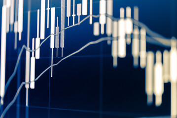 Forex market background, trading on the currency market Forex. Currency exchange rate for world currency: US Dollar, Euro, Frank, Yen. Financial, money, global finance, stock market background.	
