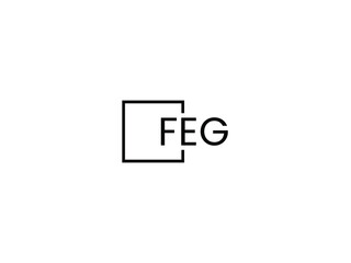 FEG Letter Initial Logo Design Vector Illustration