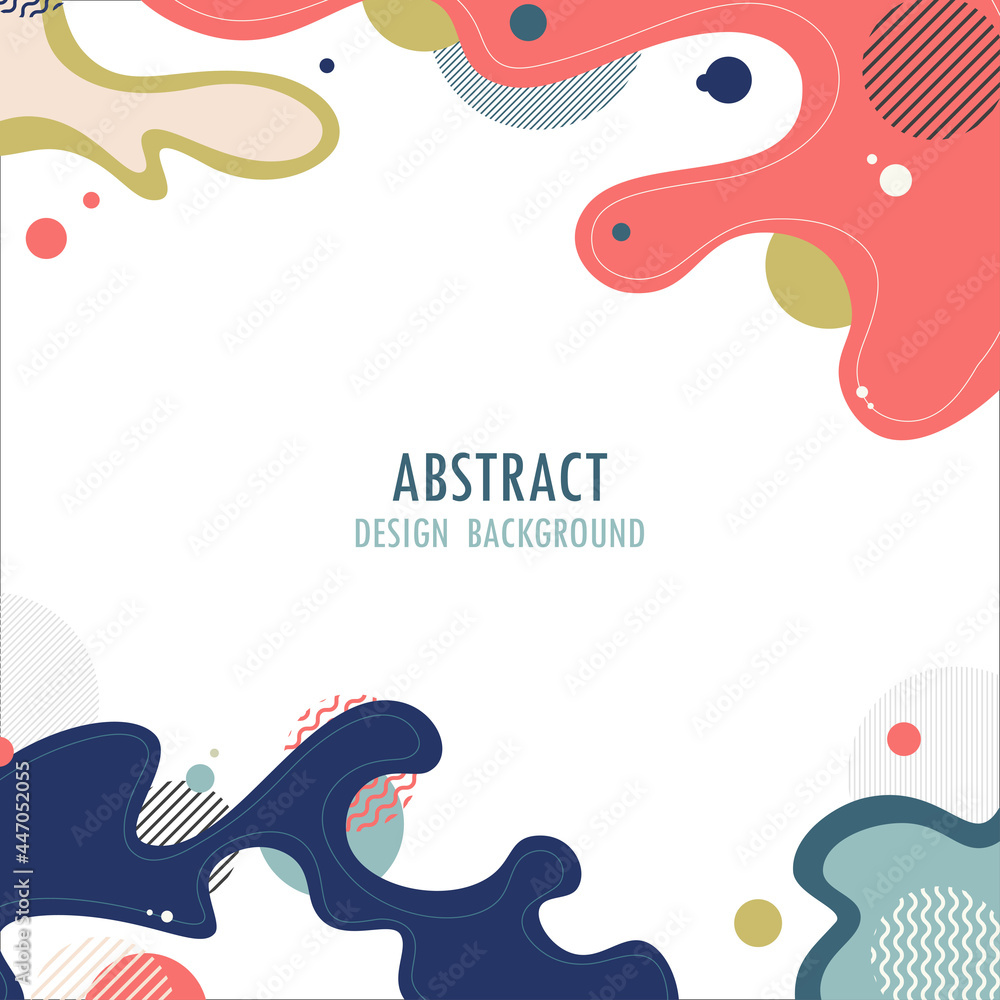 Poster abstract wavy element design artwork of geometric pattern design cover. template design for headline