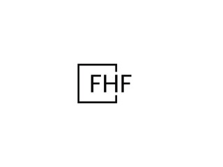 FHF Letter Initial Logo Design Vector Illustration