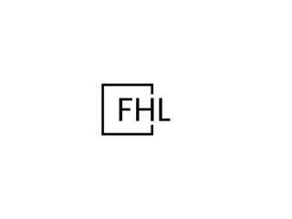 FHL Letter Initial Logo Design Vector Illustration