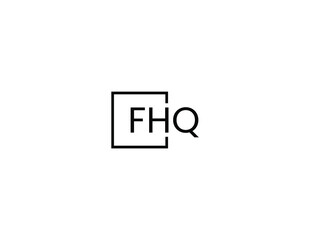 FHQ Letter Initial Logo Design Vector Illustration