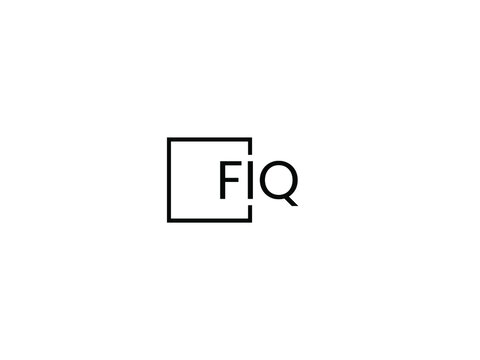 FIQ Letter Initial Logo Design Vector Illustration