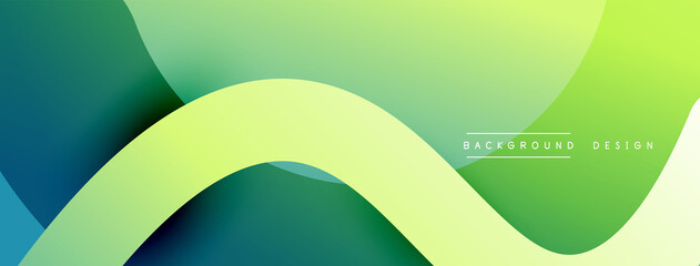 Abstract overlapping lines and circles geometric background with gradient colors