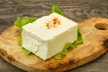 Greek traditional soft feta cheese
