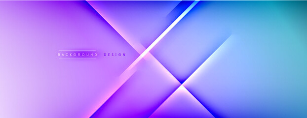 Abstract background - lines composition created with lights and shadows. Technology or business digital template. Trendy simple fluid color gradient abstract background with dynamic