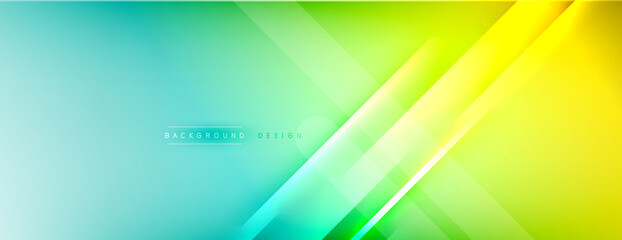 Abstract background - lines composition created with lights and shadows. Technology or business digital template. Trendy simple fluid color gradient abstract background with dynamic