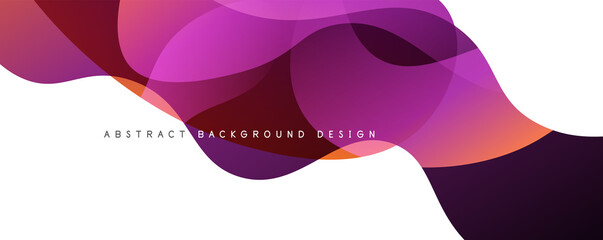 Trendy simple fluid color gradient abstract background with dynamic wave line effect. Vector Illustration For Wallpaper, Banner, Background, Card, Book Illustration, landing page