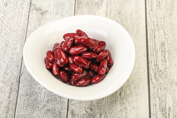 Canned red Kidney in the bowl