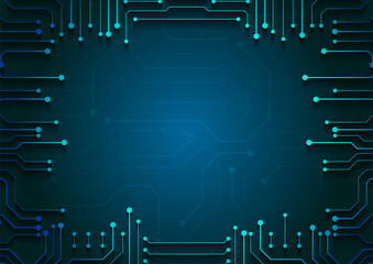 Circuit technology background with hi-tech digital data