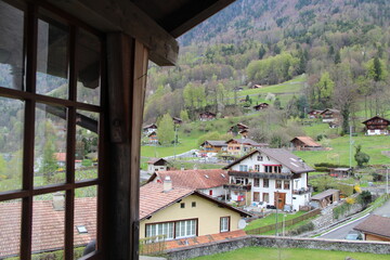 village in the Alps mountains