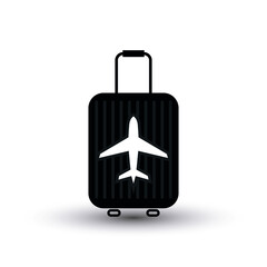 Airplane and Suitcase Icon Design, Creative Logo Design for Airplane Lovers