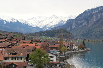 Fototapeta na wymiar village in the Alps mountains