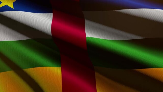 Central African Republic flag - loop animation