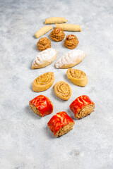 Various delicious vegan homemade cookies.