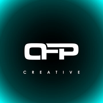 OFP Letter Initial Logo Design Template Vector Illustration
