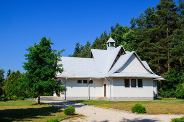 Fototapeta na wymiar Roztocze - Sochy-Kościół pw. Miłosierdzia Bożego